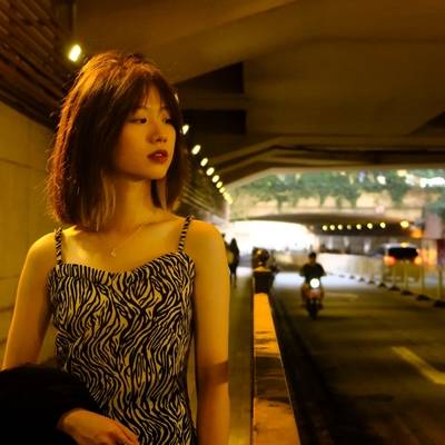 夜景模特