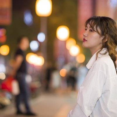 夜景模特