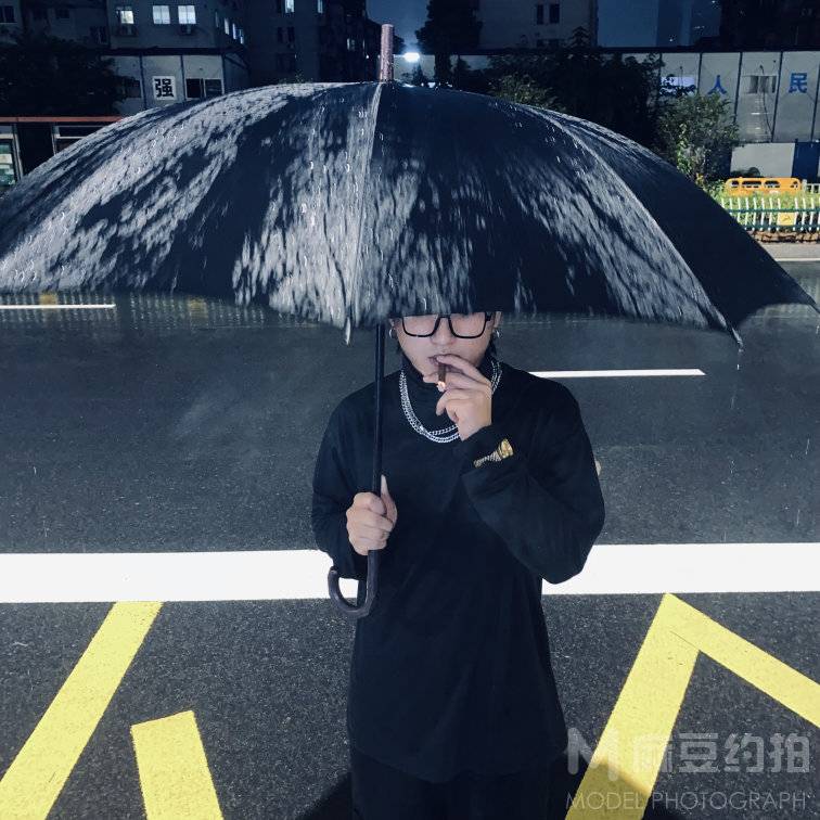 黑白模特