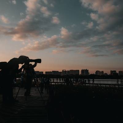 夜景模特