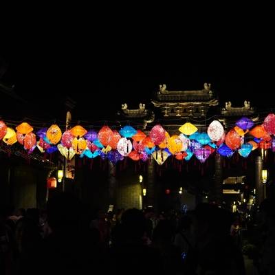 夜景模特