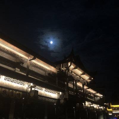 夜景模特