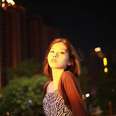 夜景模特