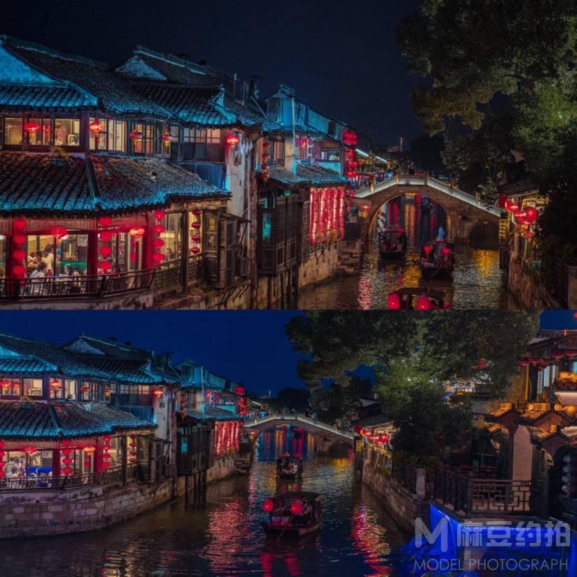 夜景模特