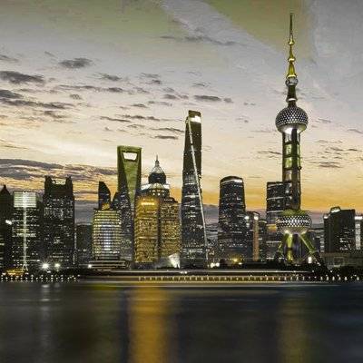 夜景模特