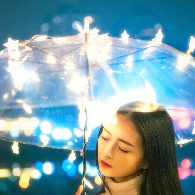夜景模特