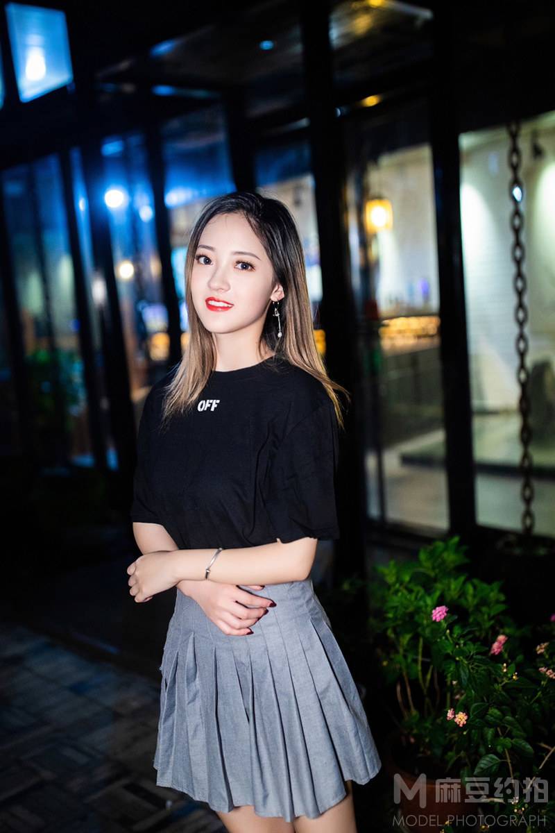 夜景模特