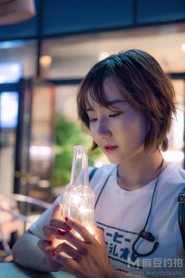 夜景模特