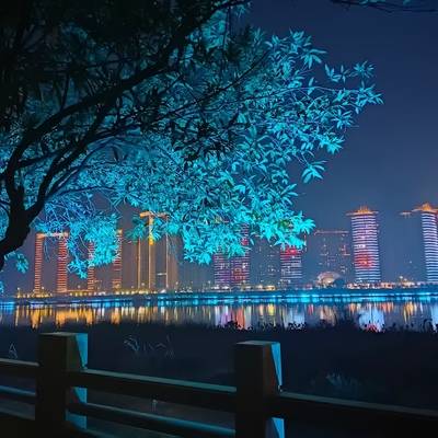 夜景模特