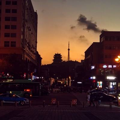 夜景模特