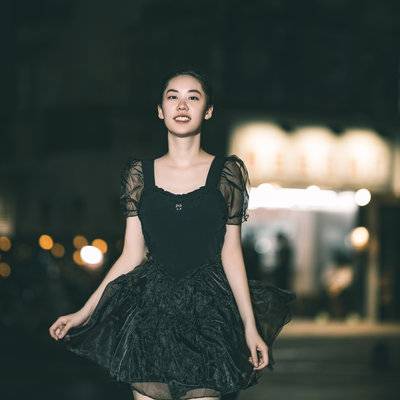 夜景模特