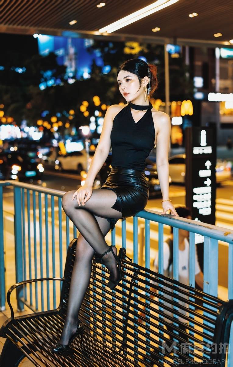 夜景模特