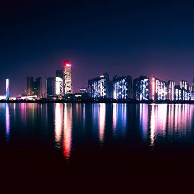 夜景模特