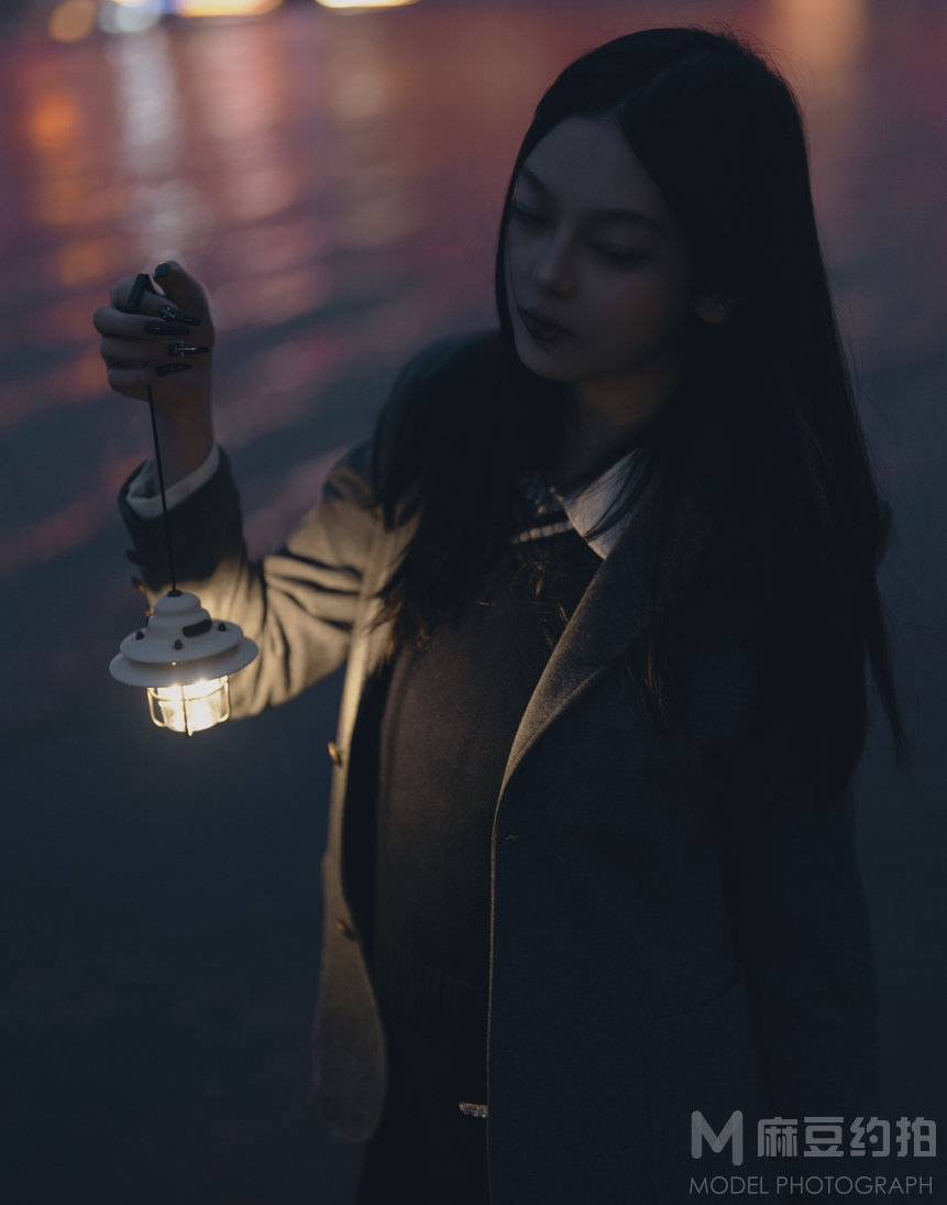 夜景模特