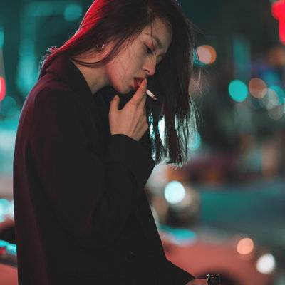 夜景模特
