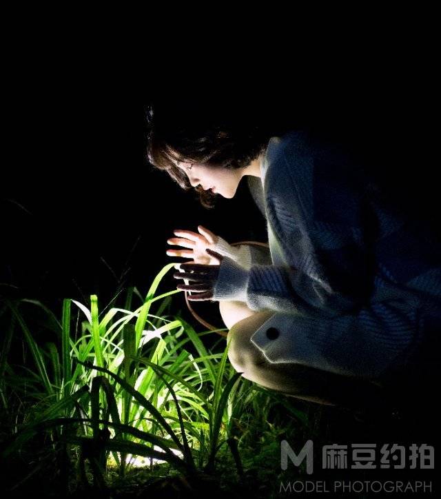 夜景模特