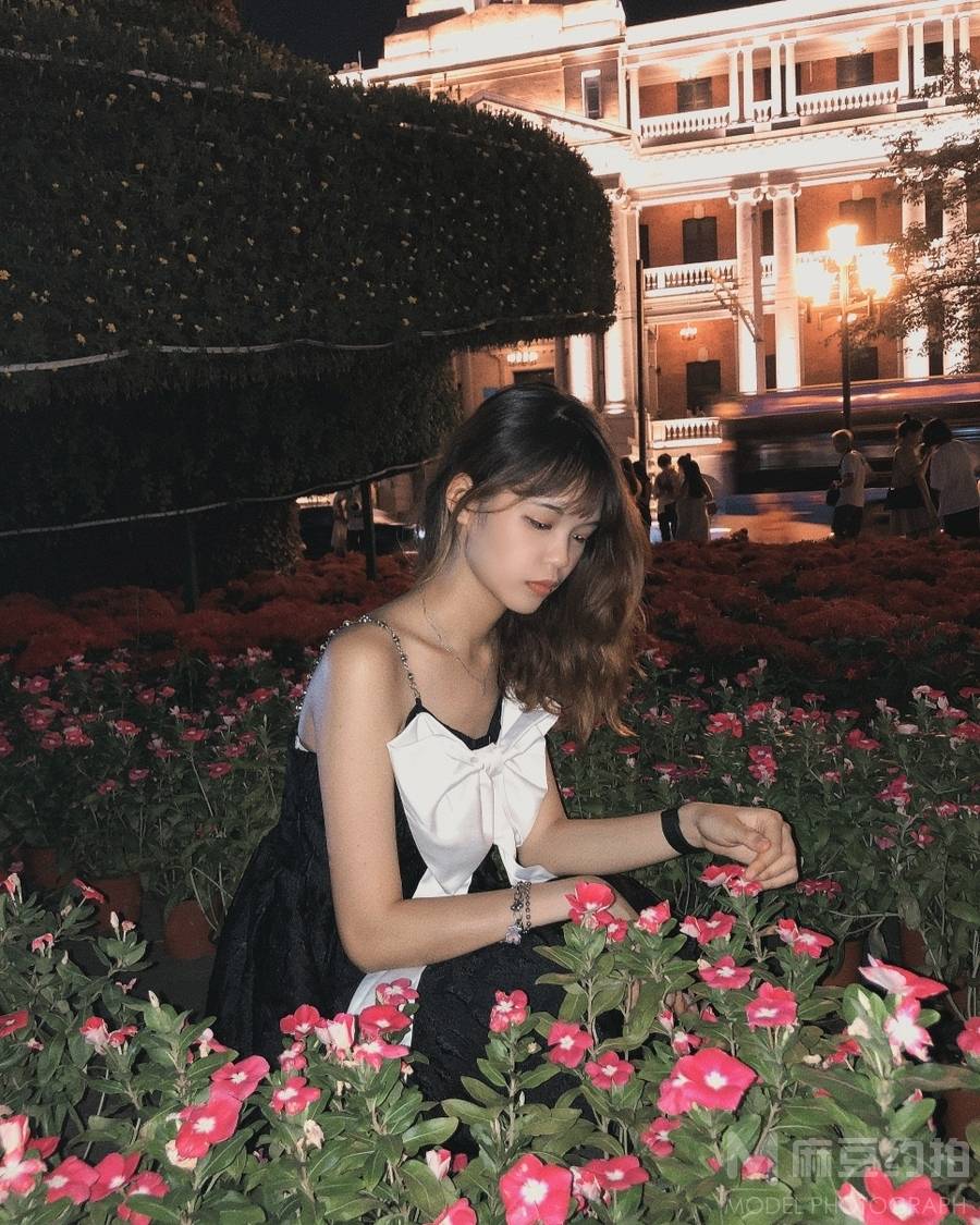 夜景模特