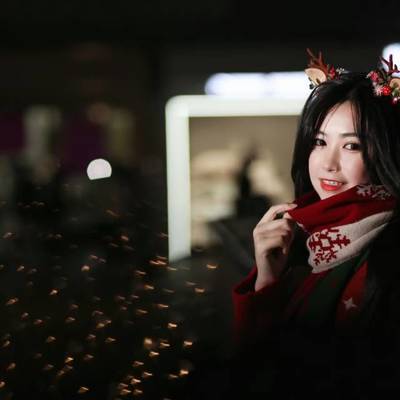 夜景模特