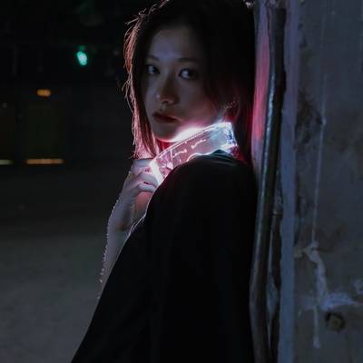 夜景模特
