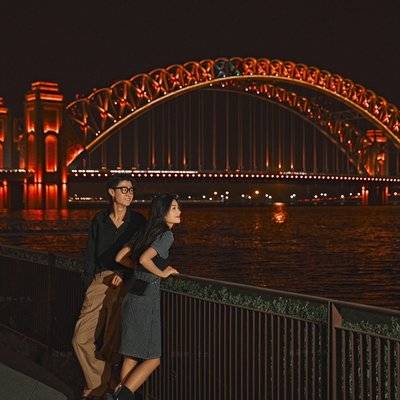 夜景模特