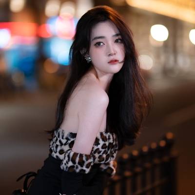 夜景模特