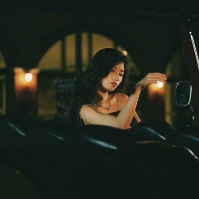 夜景模特