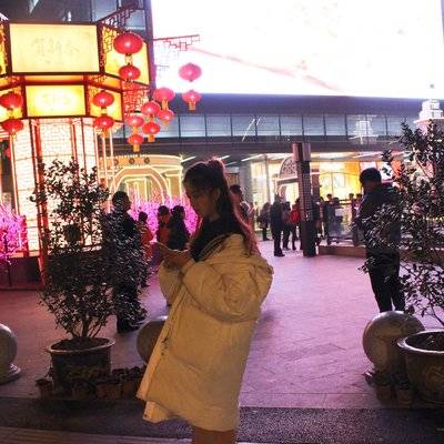 夜景模特