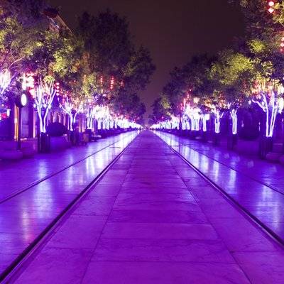 夜景模特