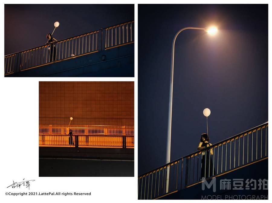 夜景模特