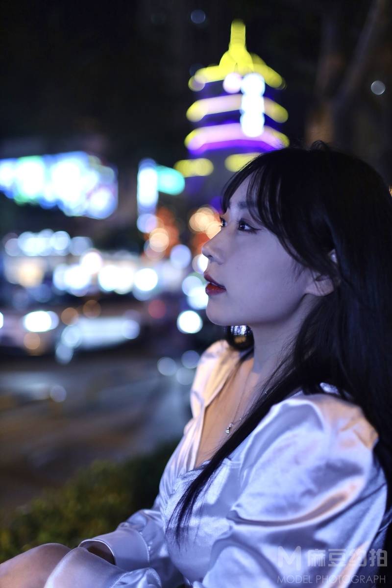 夜景模特
