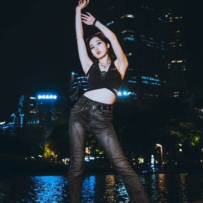 夜景模特