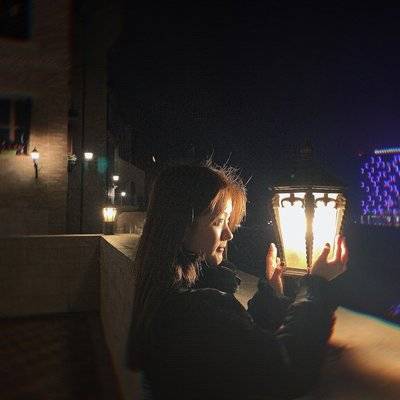夜景模特