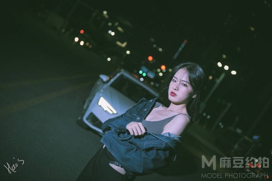 夜景模特