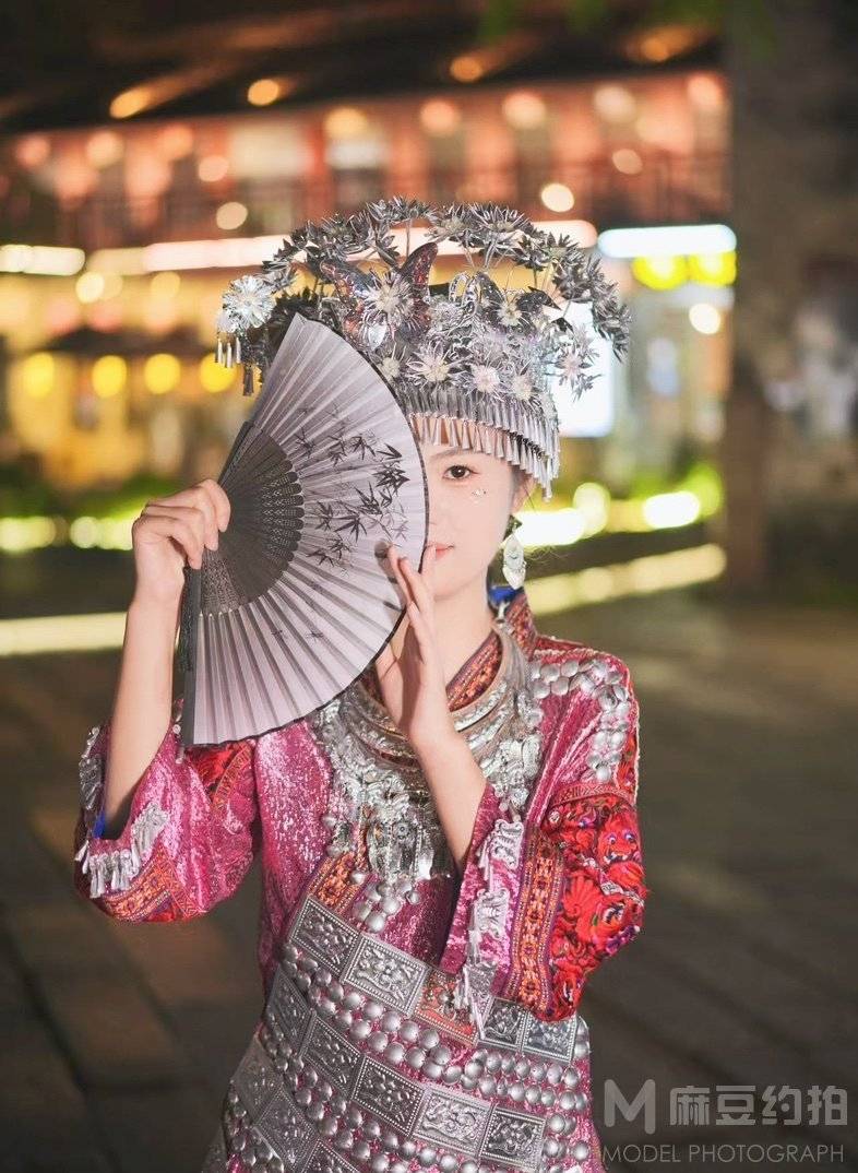 夜景模特