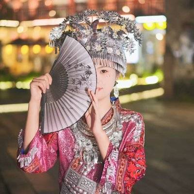 夜景模特