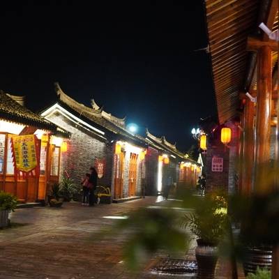 夜景模特