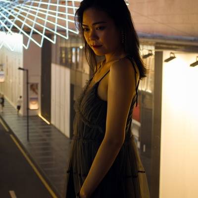 夜景模特