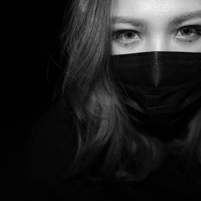 黑白模特