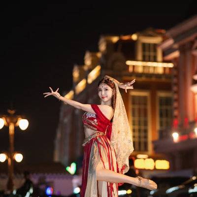 夜景模特