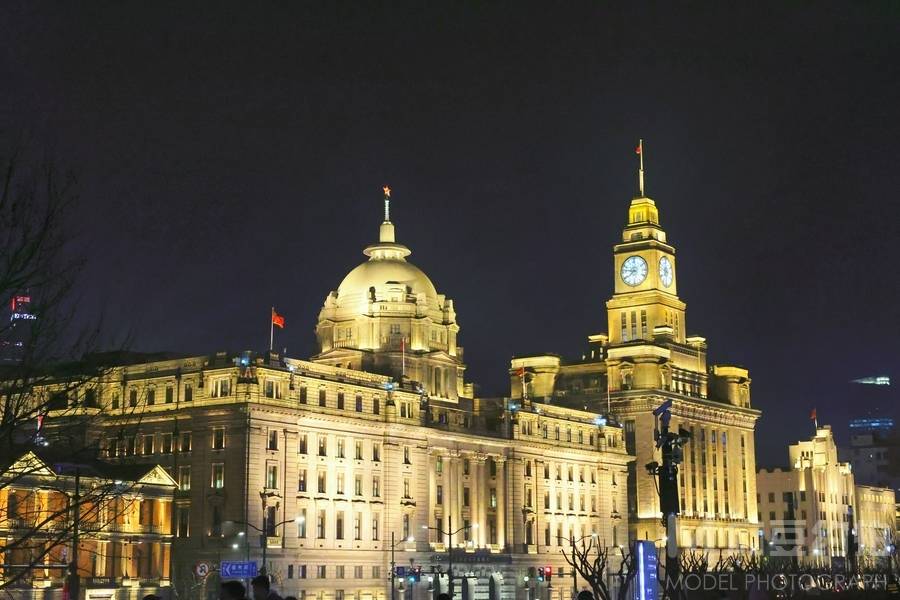 夜景模特