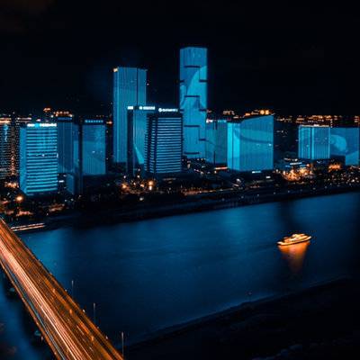 夜景模特