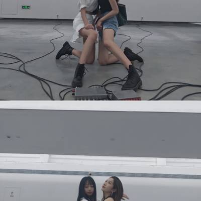 黑白模特