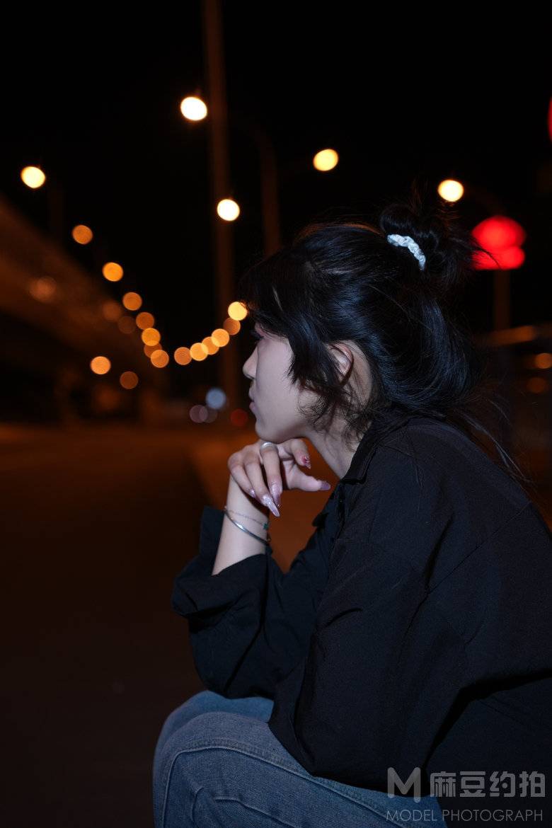 夜景模特