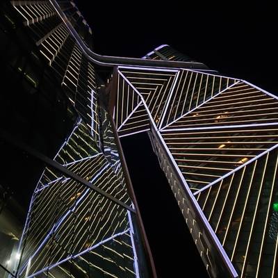 夜景模特