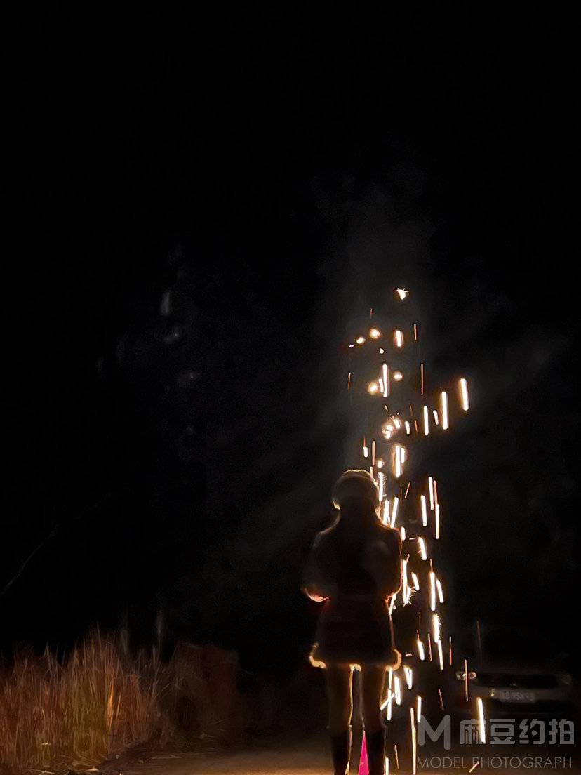 夜景模特