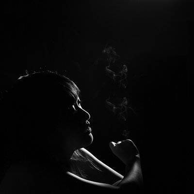 黑白模特