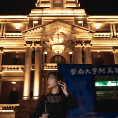 夜景模特