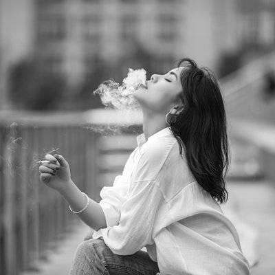 黑白模特