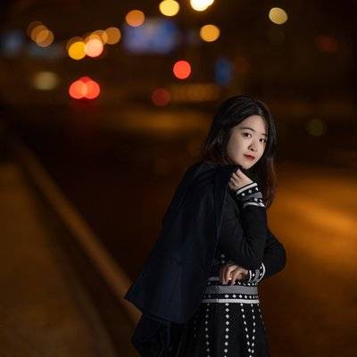夜景模特