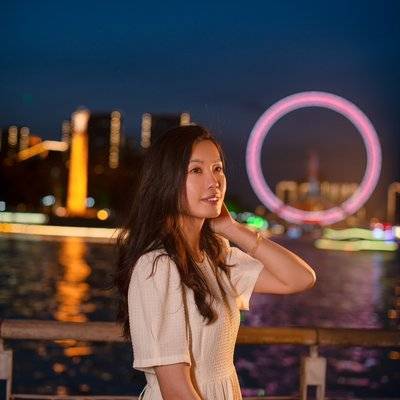 夜景模特